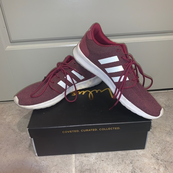 adidas womens burgundy shoes
